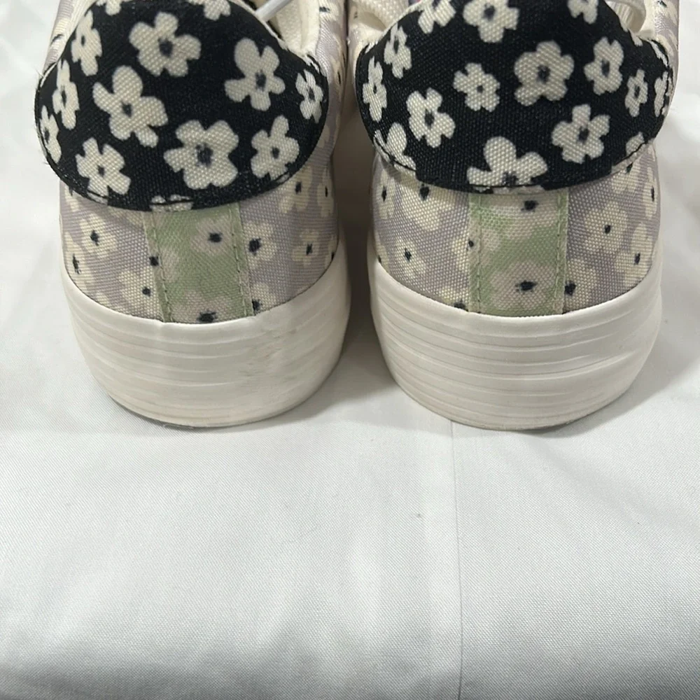 Call it spring vegan floral  sneakers GUC size 8.5